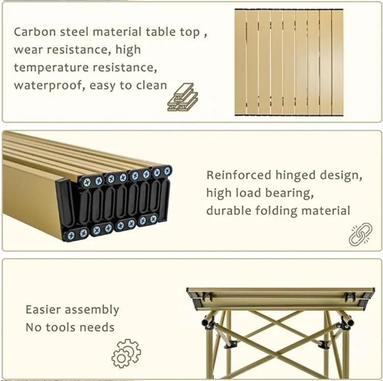 Aluminum Folding Camping Table – 50x50 cm | Compact & Lightweight Outdoor Table - campassion.leb