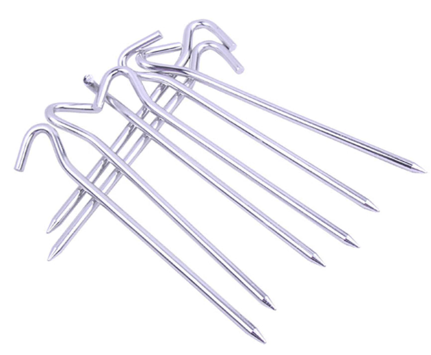Aluminum tent pegs